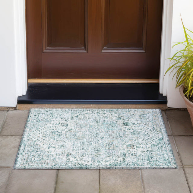 Addison Chantille ACN2138 Global Machine Made Traditional Teal Rug