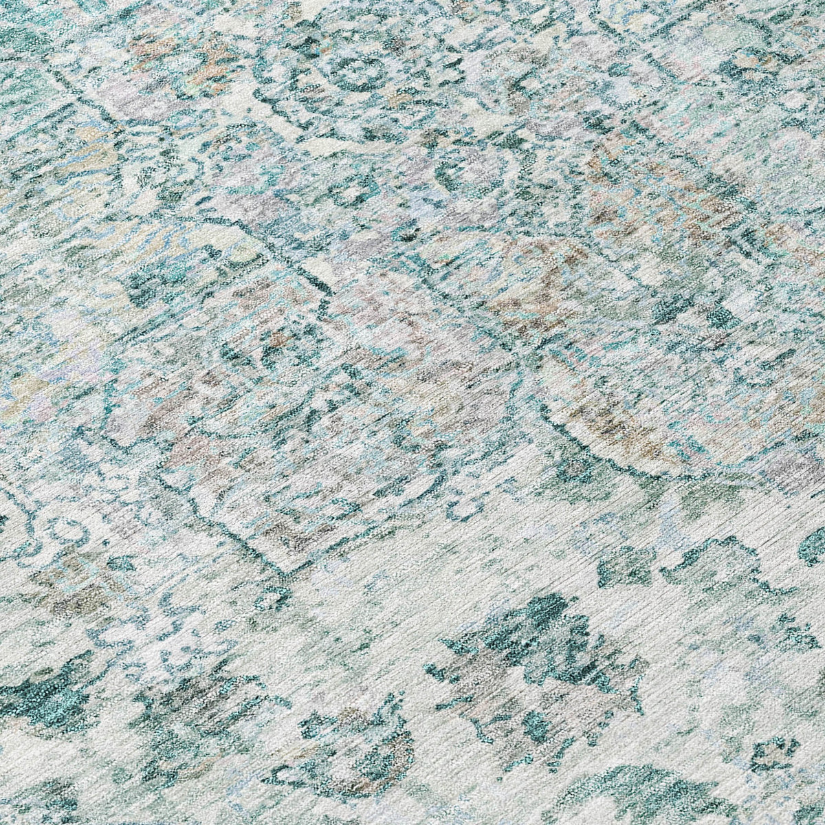 Addison Chantille ACN2138 Global Machine Made Traditional Teal Rug