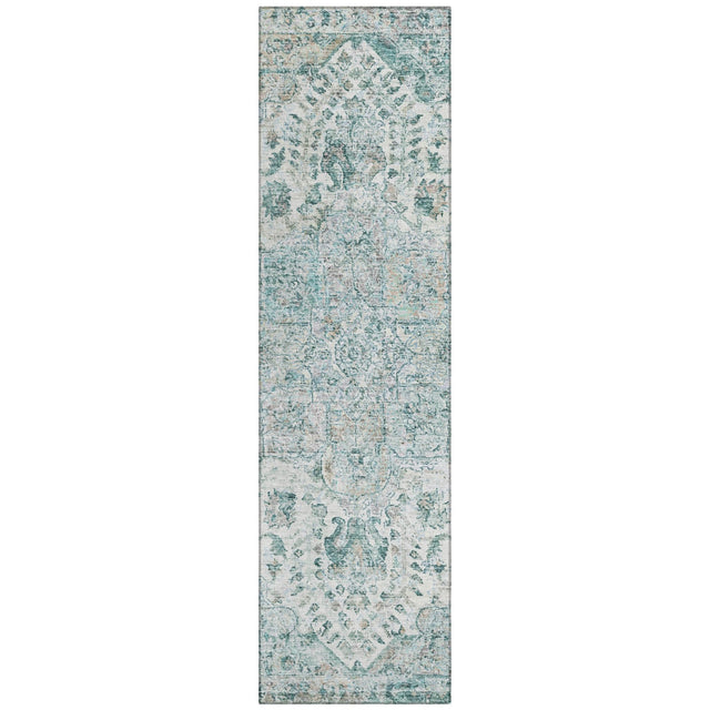 Addison Chantille ACN2138 Global Machine Made Traditional Teal Rug