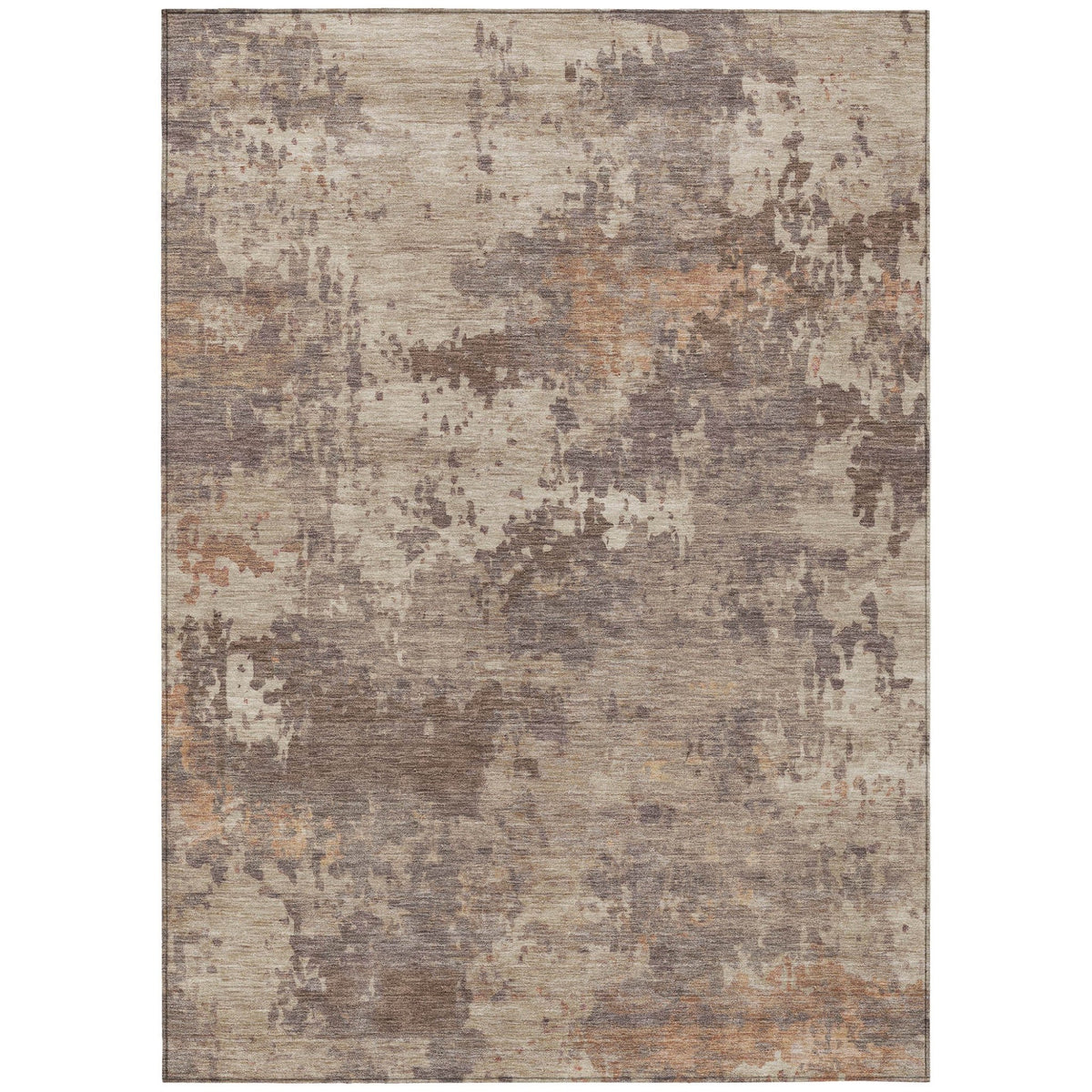 Addison Chantille ACN2143 Abstract Machine Made Transitional Brown Rug