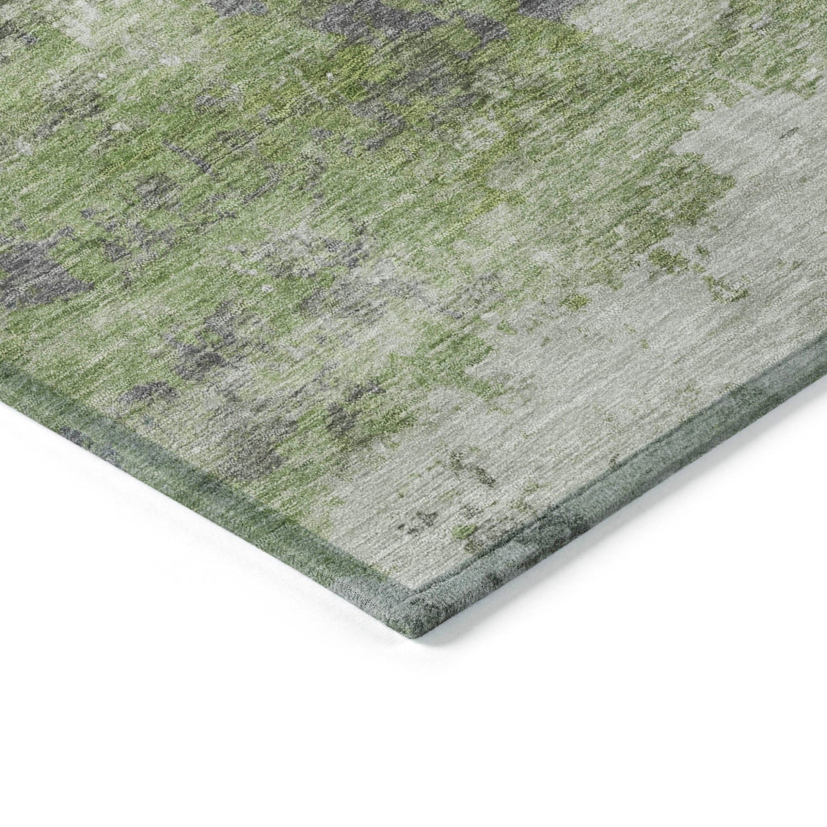 Addison Chantille ACN2144 Abstract Machine Made Transitional Olive Rug