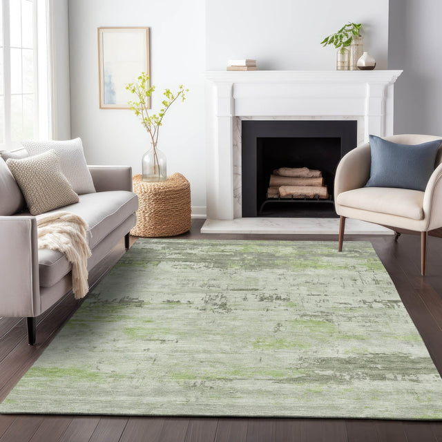 Addison Chantille ACN2145 Abstract Machine Made Transitional Aloe Rug