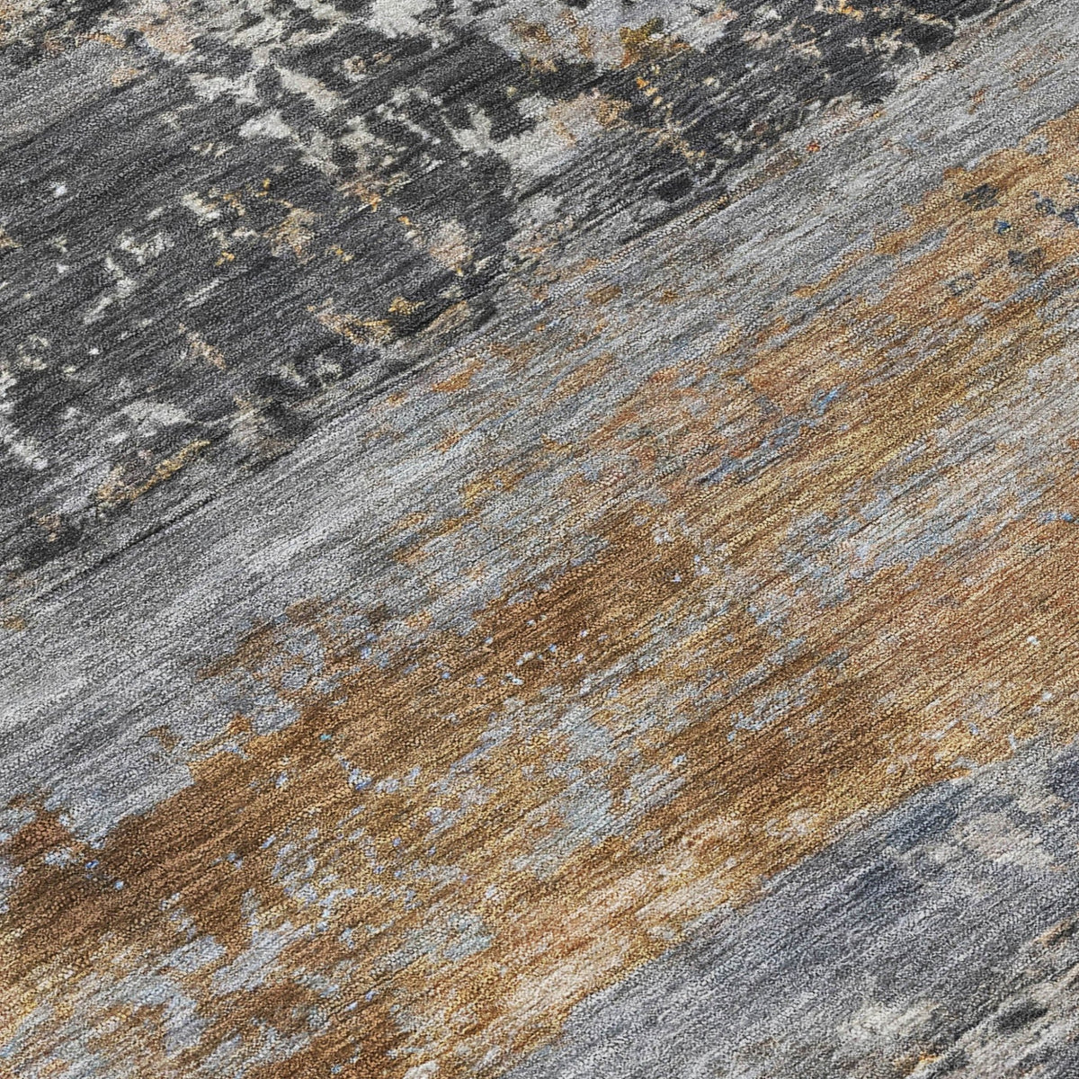 Addison Chantille ACN2146 Abstract Machine Made Transitional Gray Rug