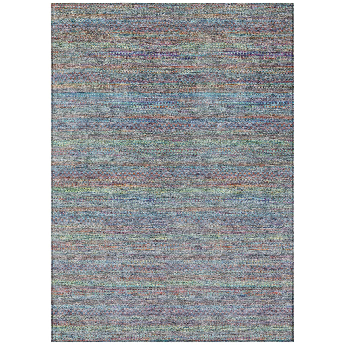 Addison Chantille ACN2148 Stripes Machine Made Transitional Blue Rug