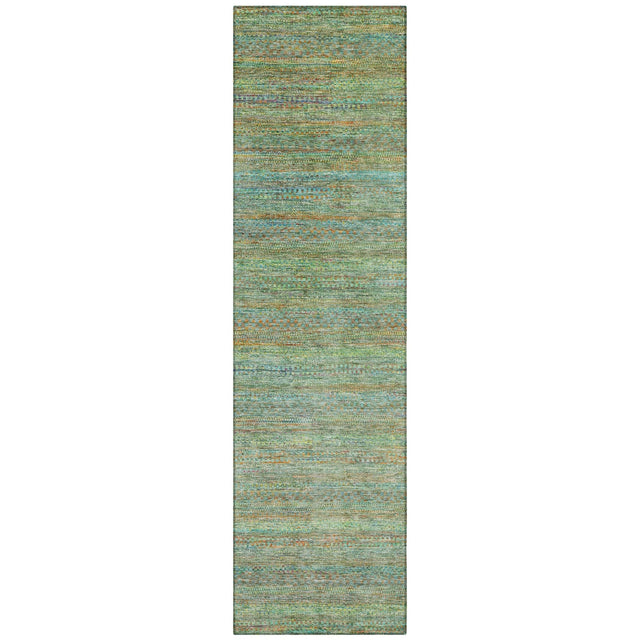 Addison Chantille ACN2148 Stripes Machine Made Transitional Green Rug