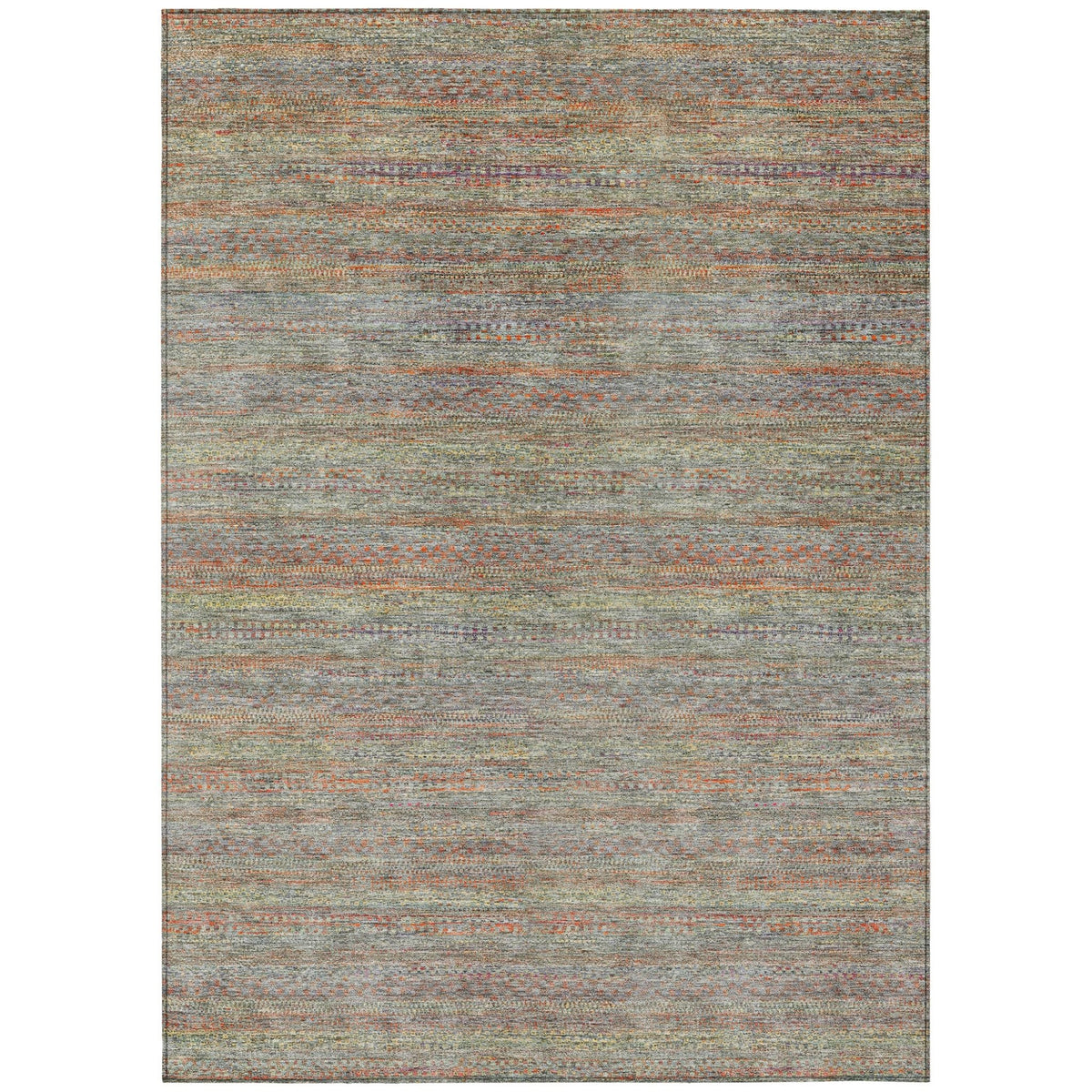Addison Chantille ACN2148 Stripes Machine Made Transitional Sage Rug