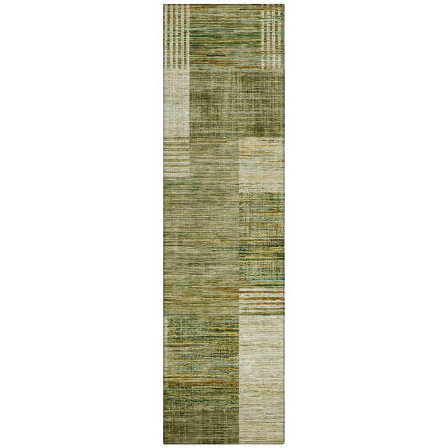 Addison Chantille ACN2149 Geometric Machine Made Transitional Aloe Rug