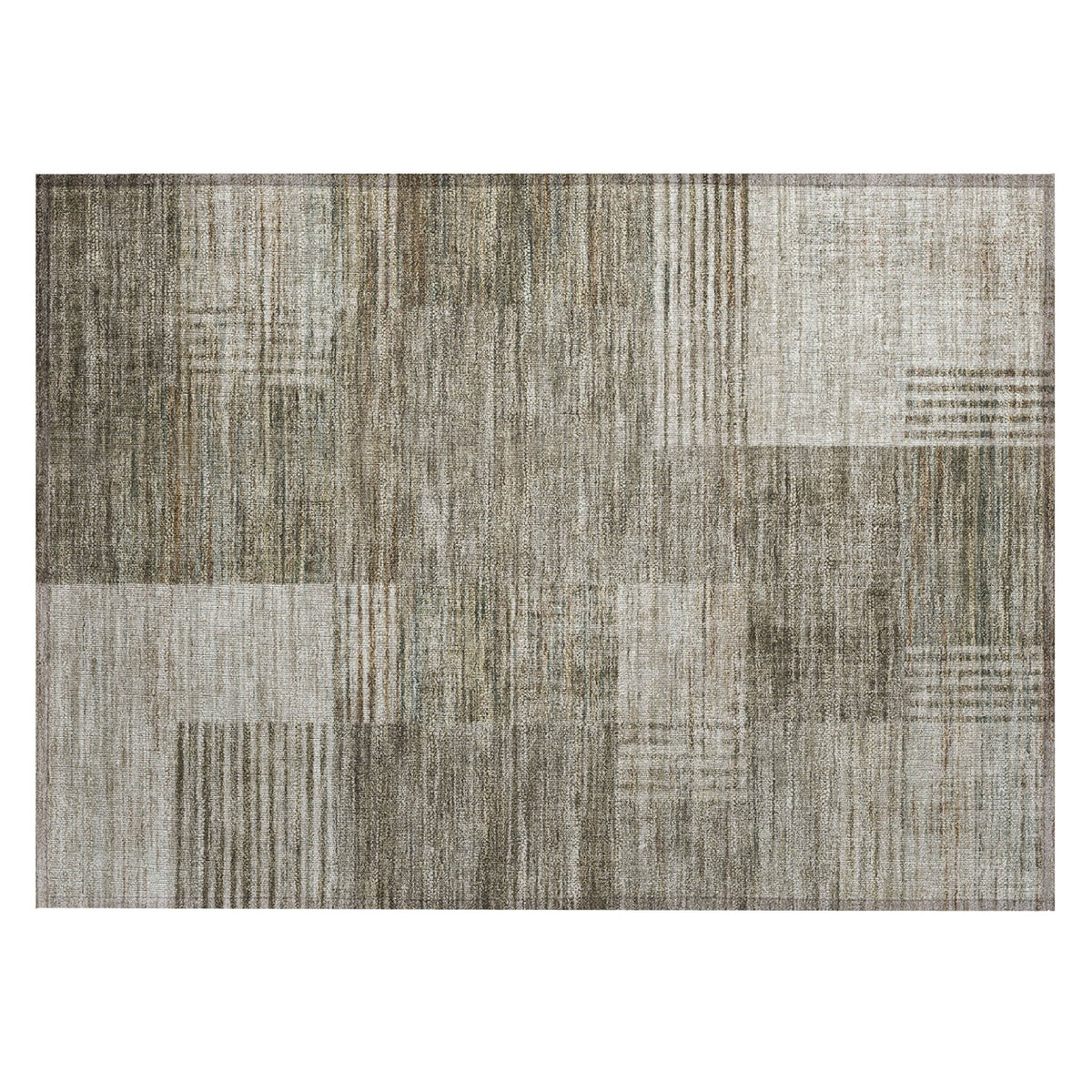 Addison Chantille ACN2149 Geometric Machine Made Transitional Pewter Rug