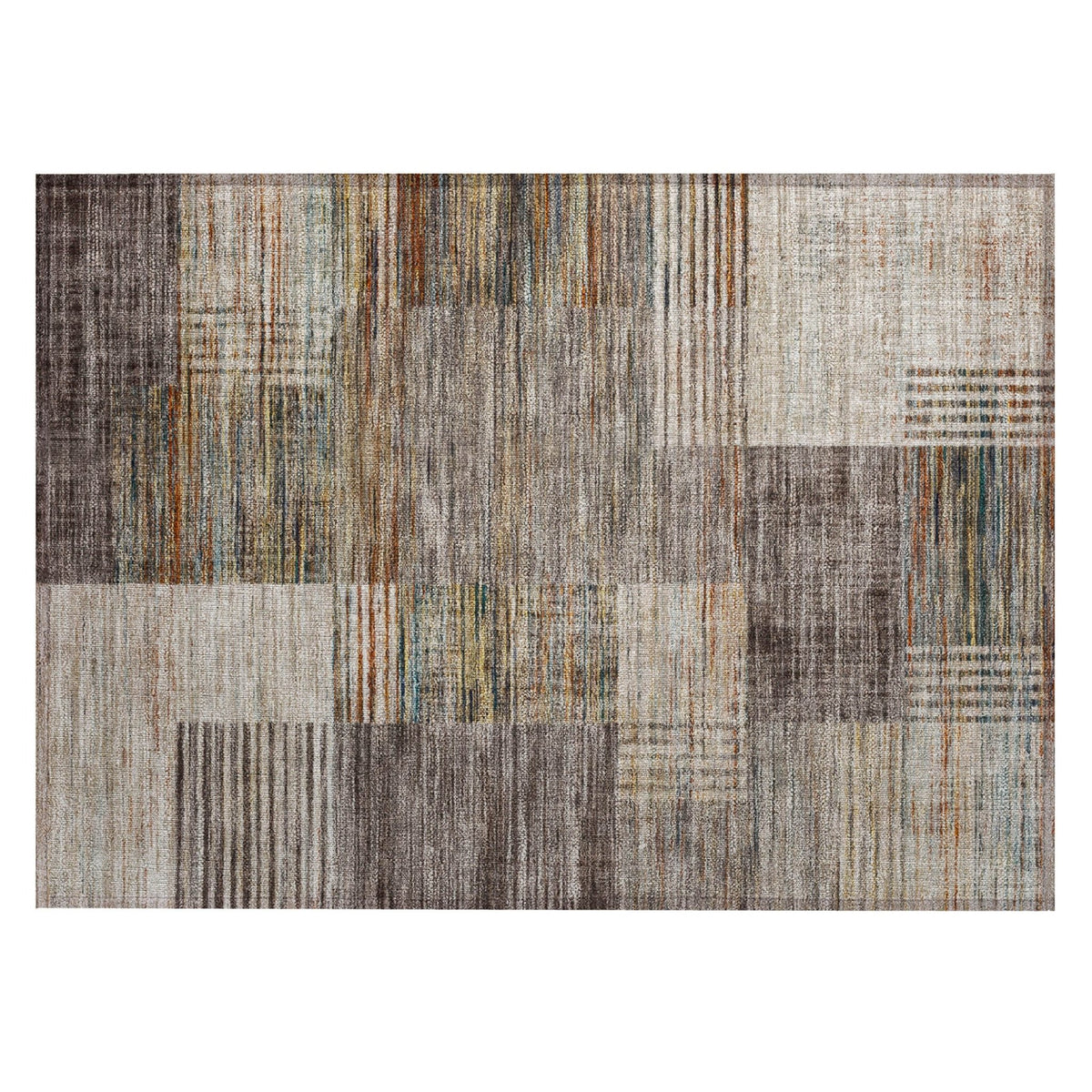 Addison Chantille ACN2149 Geometric Machine Made Transitional Taupe Rug