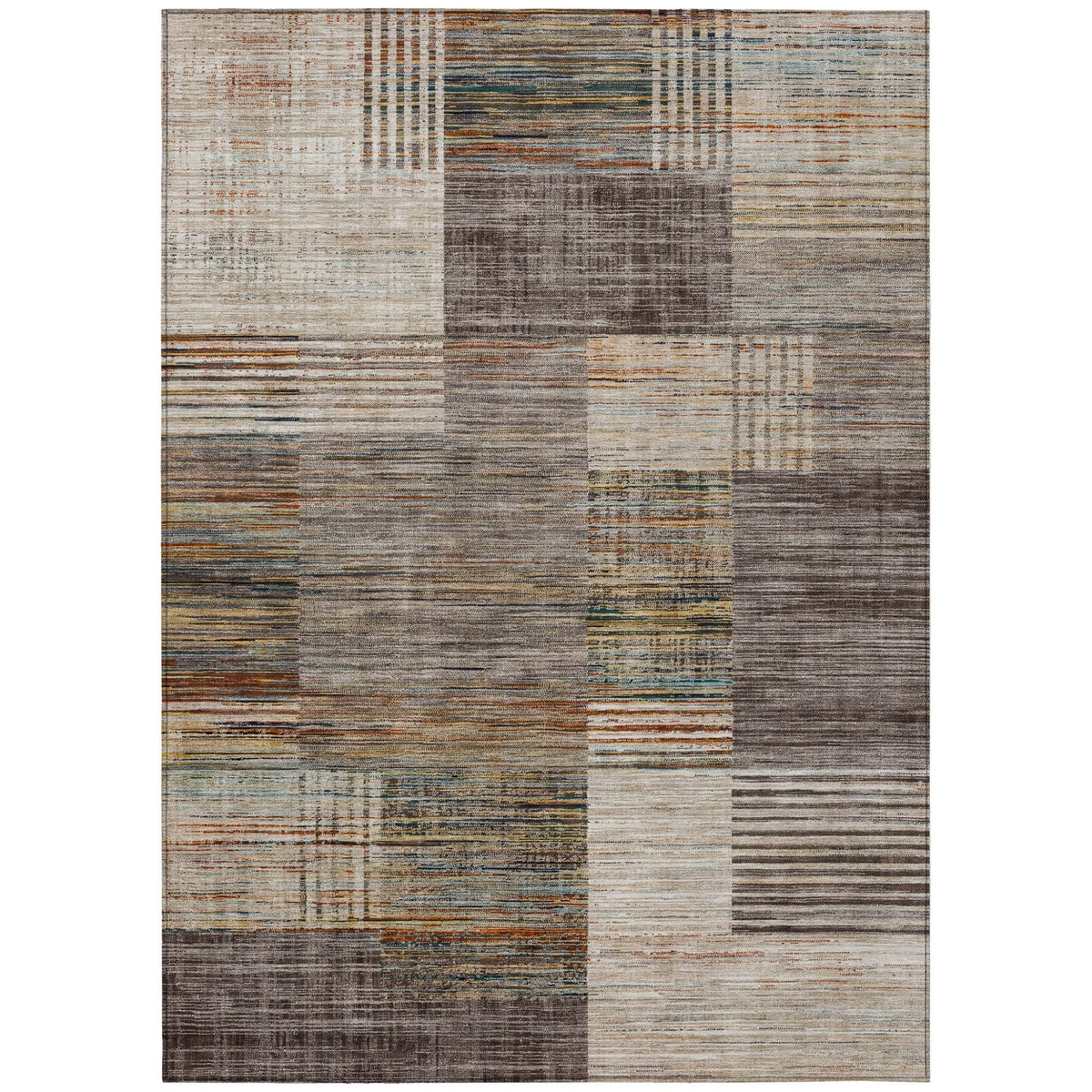 Addison Chantille ACN2149 Geometric Machine Made Transitional Taupe Rug