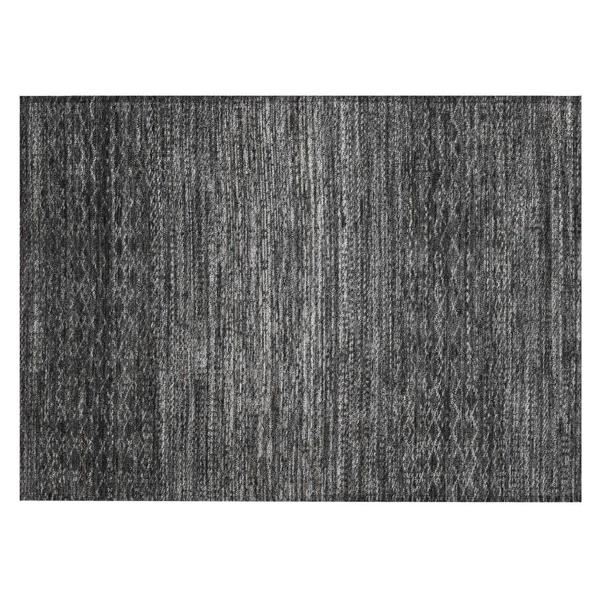 Addison Chantille ACN2150 Stripes Machine Made Transitional Charcoal Rug