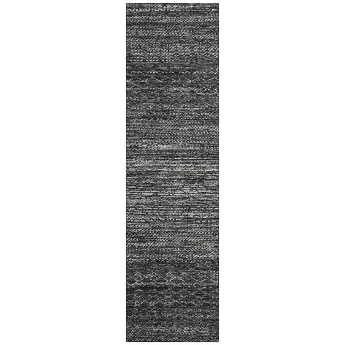 Addison Chantille ACN2150 Stripes Machine Made Transitional Charcoal Rug