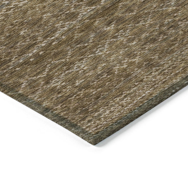 Addison Chantille ACN2150 Stripes Machine Made Transitional Chocolate Rug