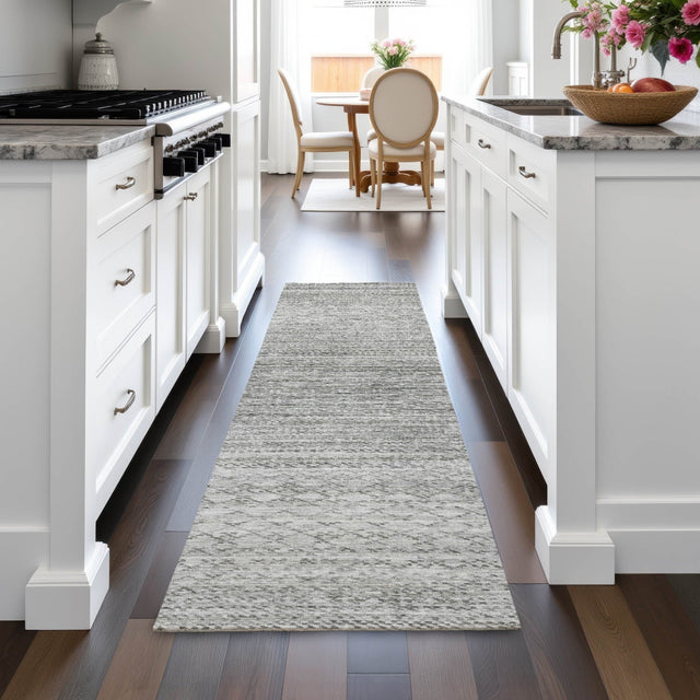 Addison Chantille ACN2150 Stripes Machine Made Transitional Gray Rug