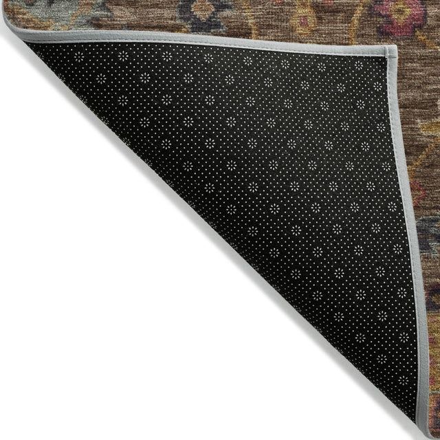 Addison Chantille ACN2151 Medallions Machine Made Traditional Chocolate Rug