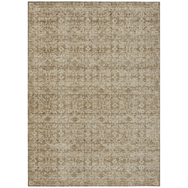 Addison Chantille ACN2152 Stripes Machine Made Transitional Brown Rug