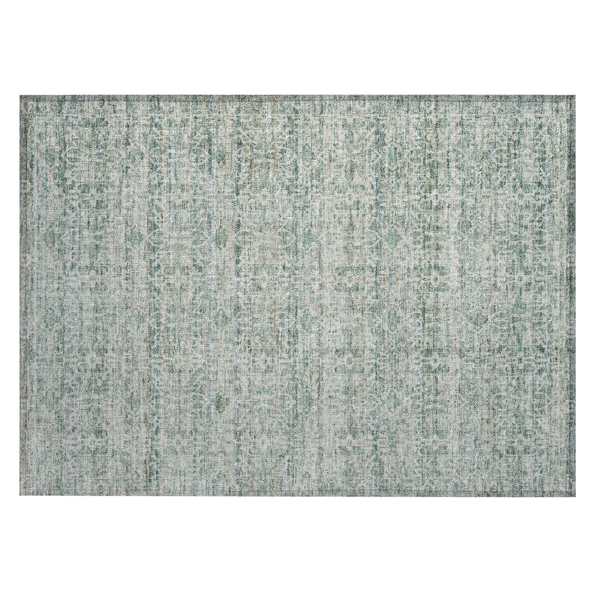 Addison Chantille ACN2152 Stripes Machine Made Transitional Teal Rug