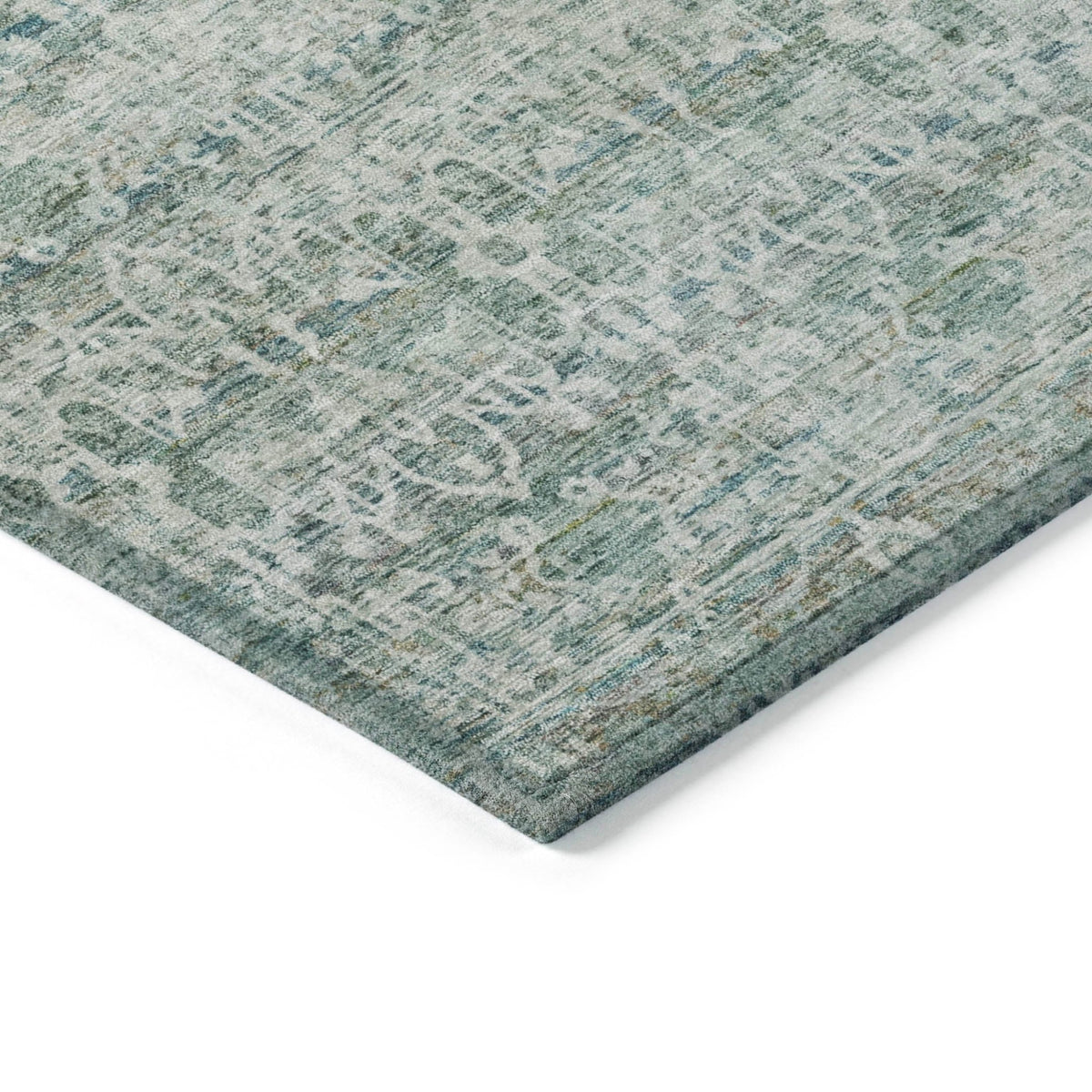 Addison Chantille ACN2152 Stripes Machine Made Transitional Teal Rug