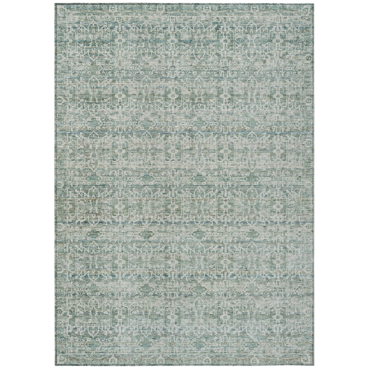 Addison Chantille ACN2152 Stripes Machine Made Transitional Teal Rug