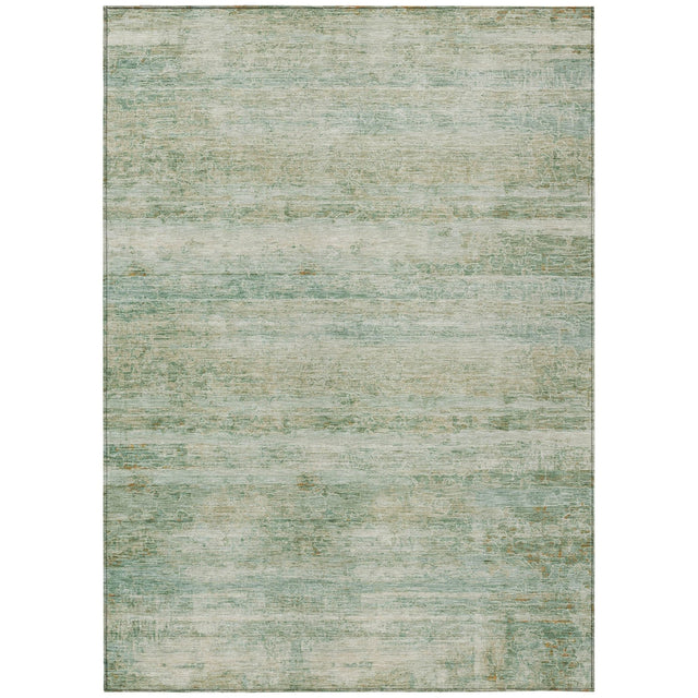 Addison Chantille ACN2154 Stripes Machine Made Transitional Green Rug