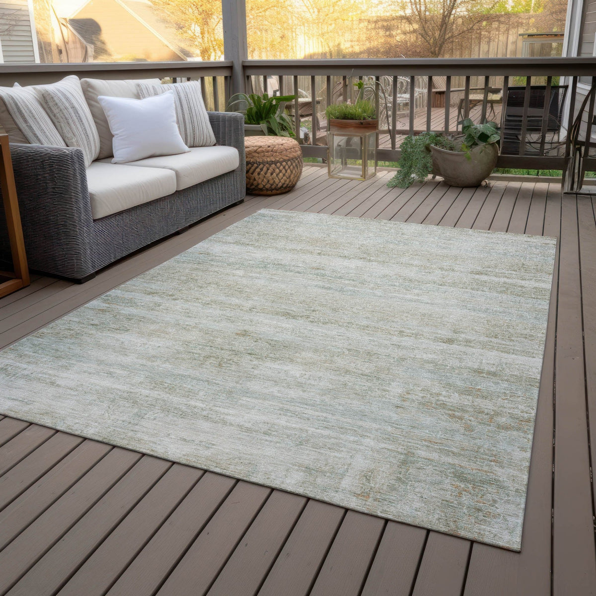 Addison Chantille ACN2154 Stripes Machine Made Transitional Putty Rug