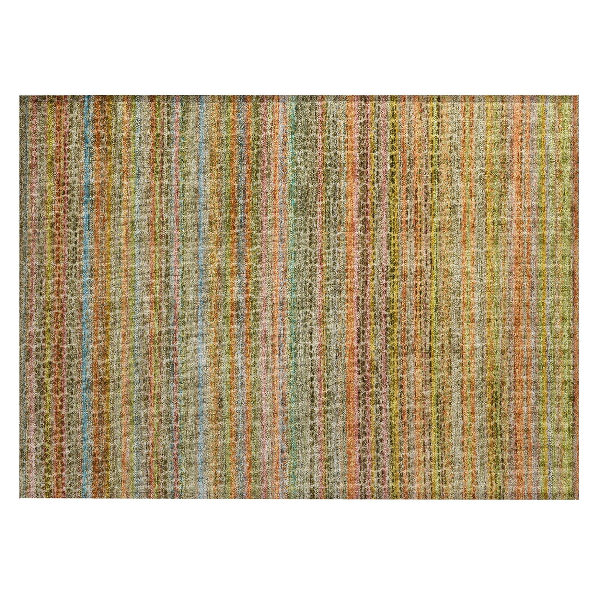 Addison Chantille ACN2155 Stripes Machine Made Transitional Coral Rug