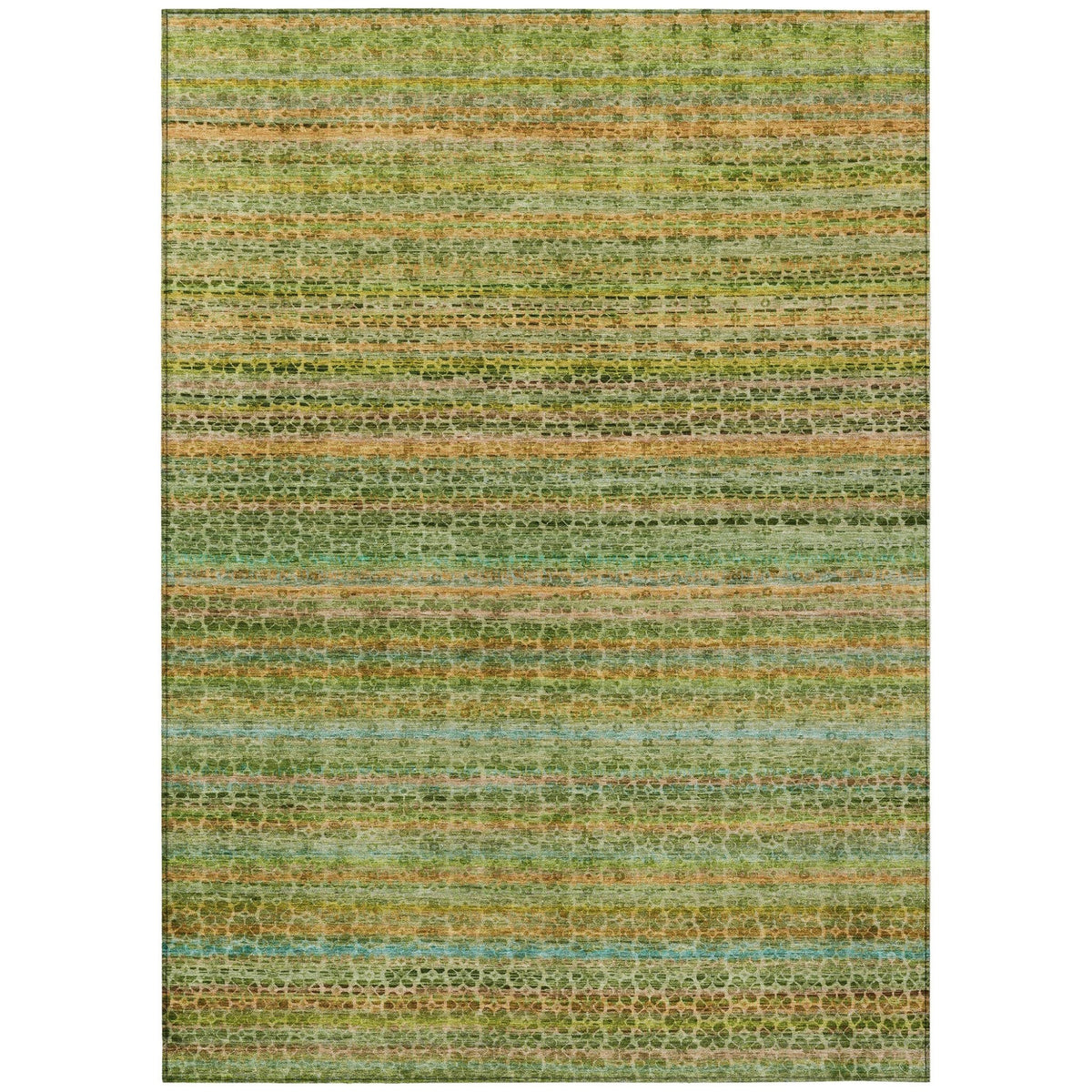 Addison Chantille ACN2155 Stripes Machine Made Transitional Green Rug