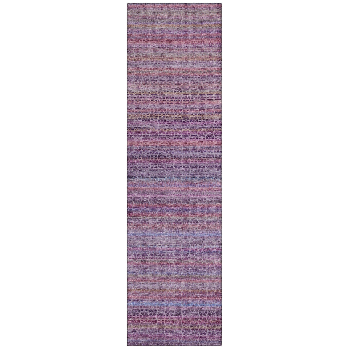 Addison Chantille ACN2155 Stripes Machine Made Transitional Purple Rug