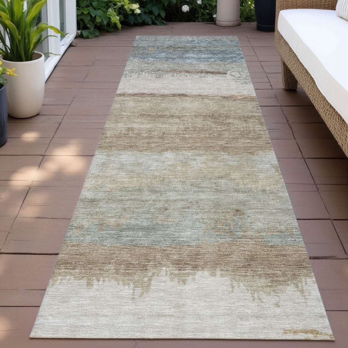Addison Chantille ACN2156 Modern Machine Made Transitional Beige Rug