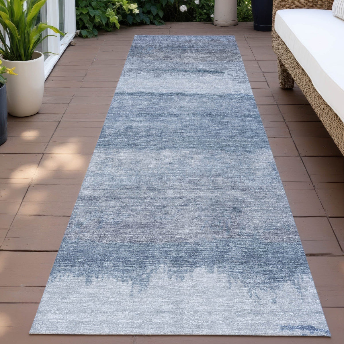 Addison Chantille ACN2156 Modern Machine Made Transitional Blue Rug