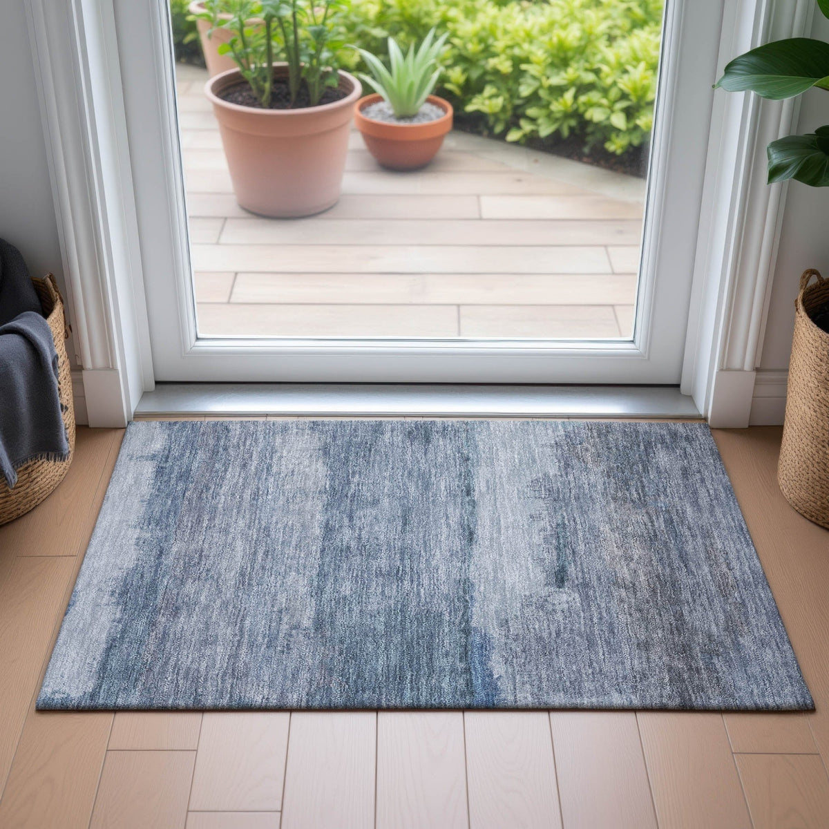 Addison Chantille ACN2156 Modern Machine Made Transitional Blue Rug