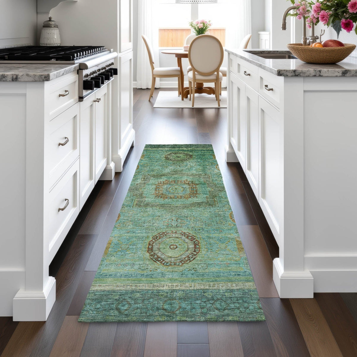 Addison Chantille ACN2159 Global Machine Made Traditional Green Rug