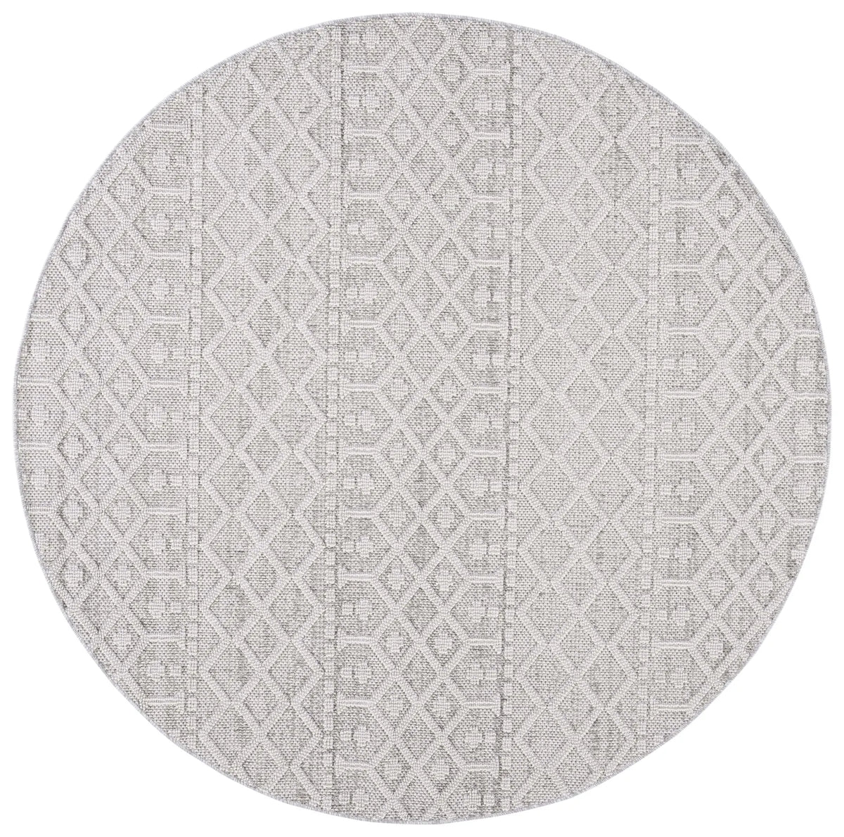 Safavieh Global 6'-7" x 6'-7" Rug in Grey / Ivory