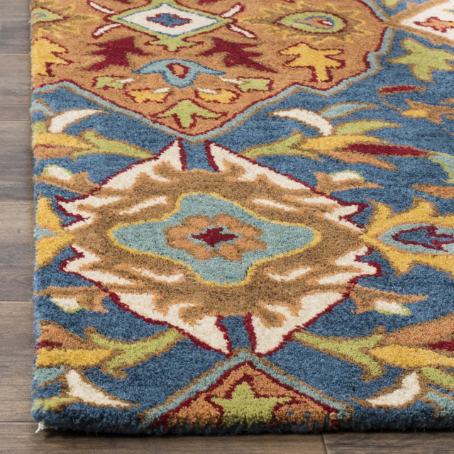 Safavieh Heritage 6'-0" x 6'-0" Rug in Camel / Blue