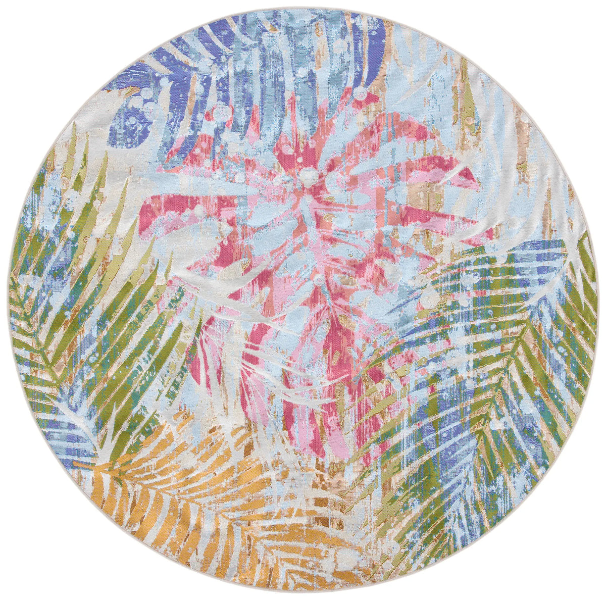 Safavieh Summer 6'-7" x 6'-7" Rug in Blue / Beige
