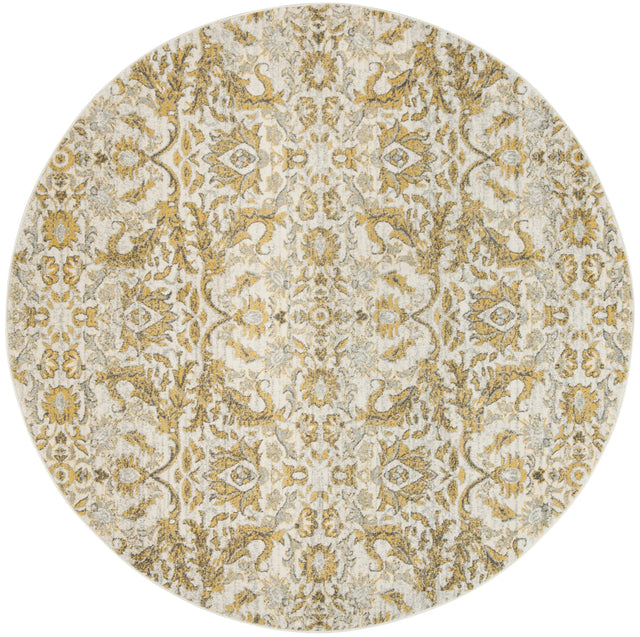 Safavieh Evoke 6'-7" x 6'-7" Rug in Ivory / Gold