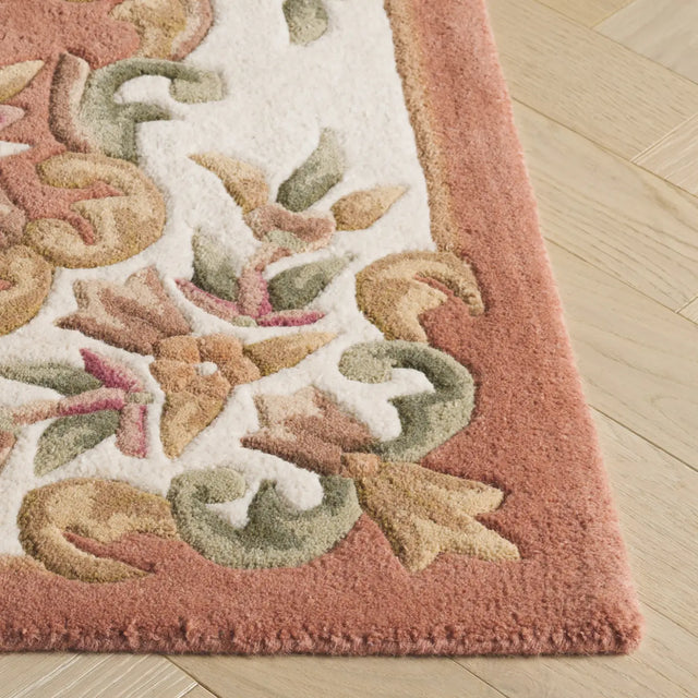 Safavieh Aubusson 4'-0" x 6'-0" Rug in Peach / Ivory