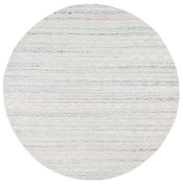 Safavieh Abstract 6'-0" x 6'-0" Rug in Green / Ivory