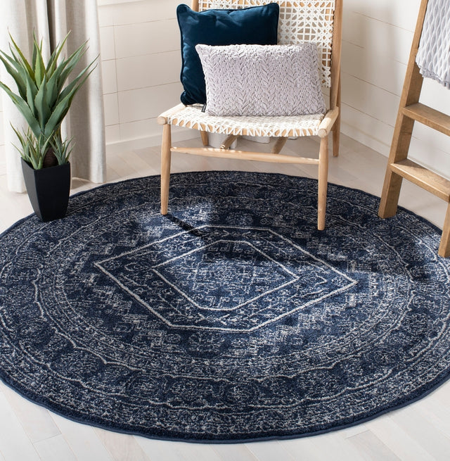 Safavieh Adirondack Adr108N Navy/Ivory Rug