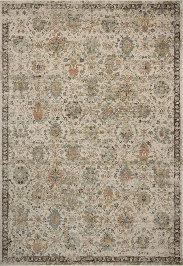 Loloi Briar BRR-04 Ivory / Multi Rug - main flat