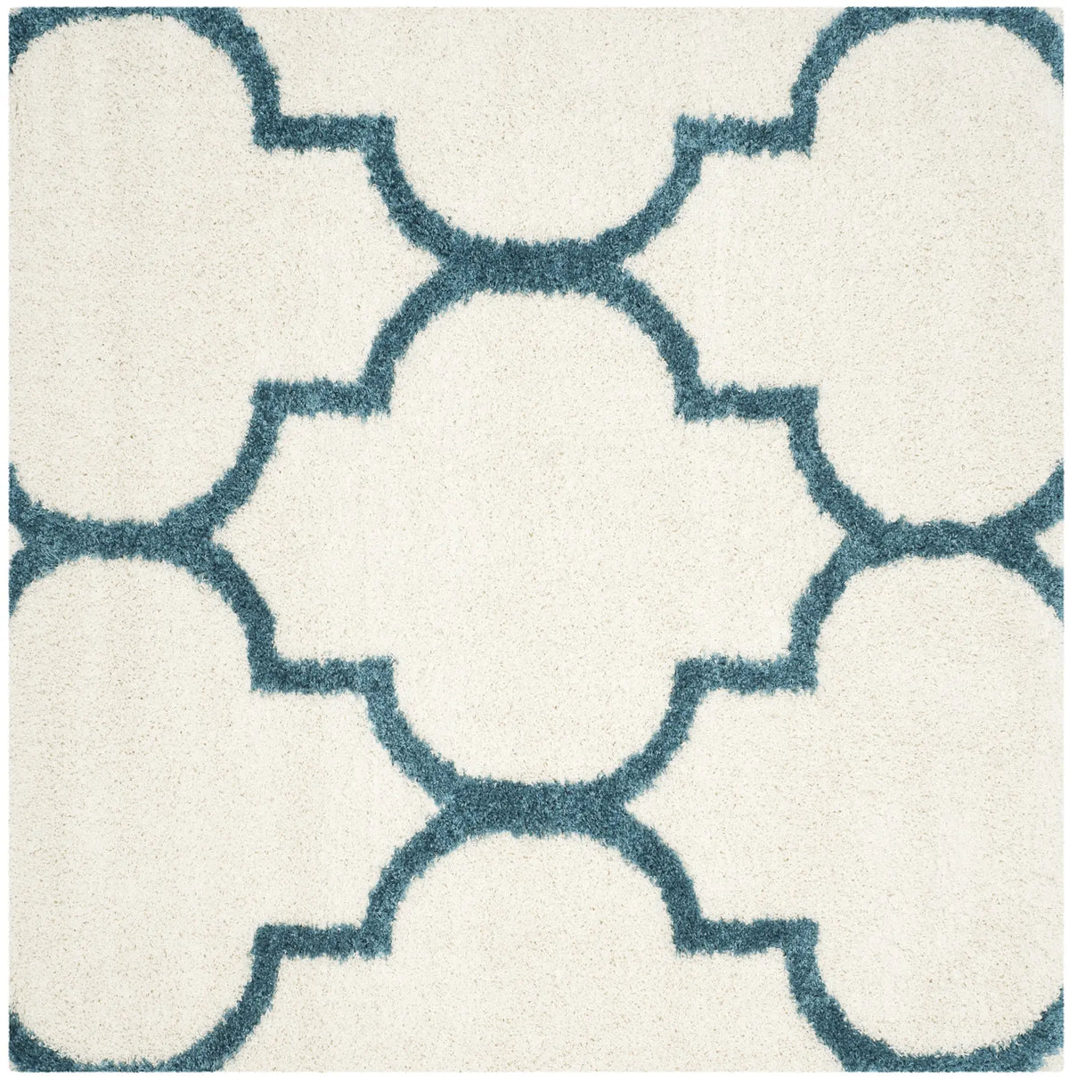Safavieh Sgk-Shag Kids 6'-7" x 6'-7" Rug in Ivory / Blue