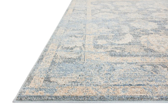 Loloi Odette Odt-03 Sky/Beige Rug - rug corner
