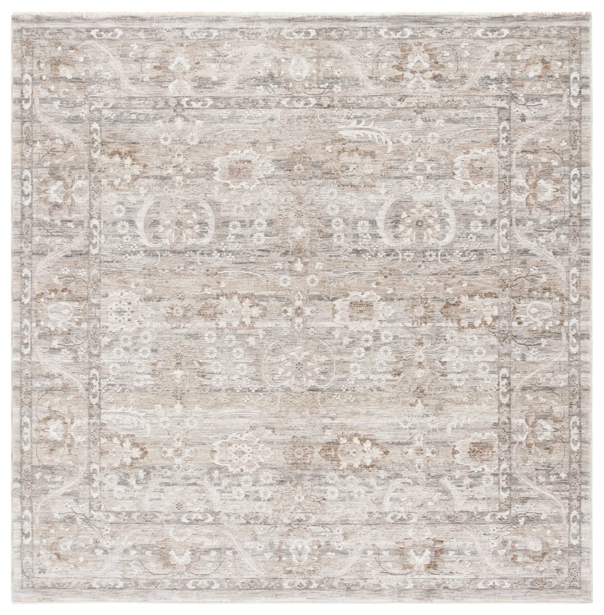 Safavieh Mason 100 6'-3" x 6'-3" Rug in Grey / Beige