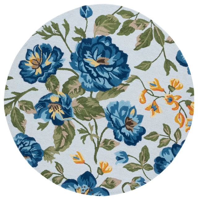 Safavieh Jardin 6'-0" x 6'-0" Rug in Light Grey / Blue