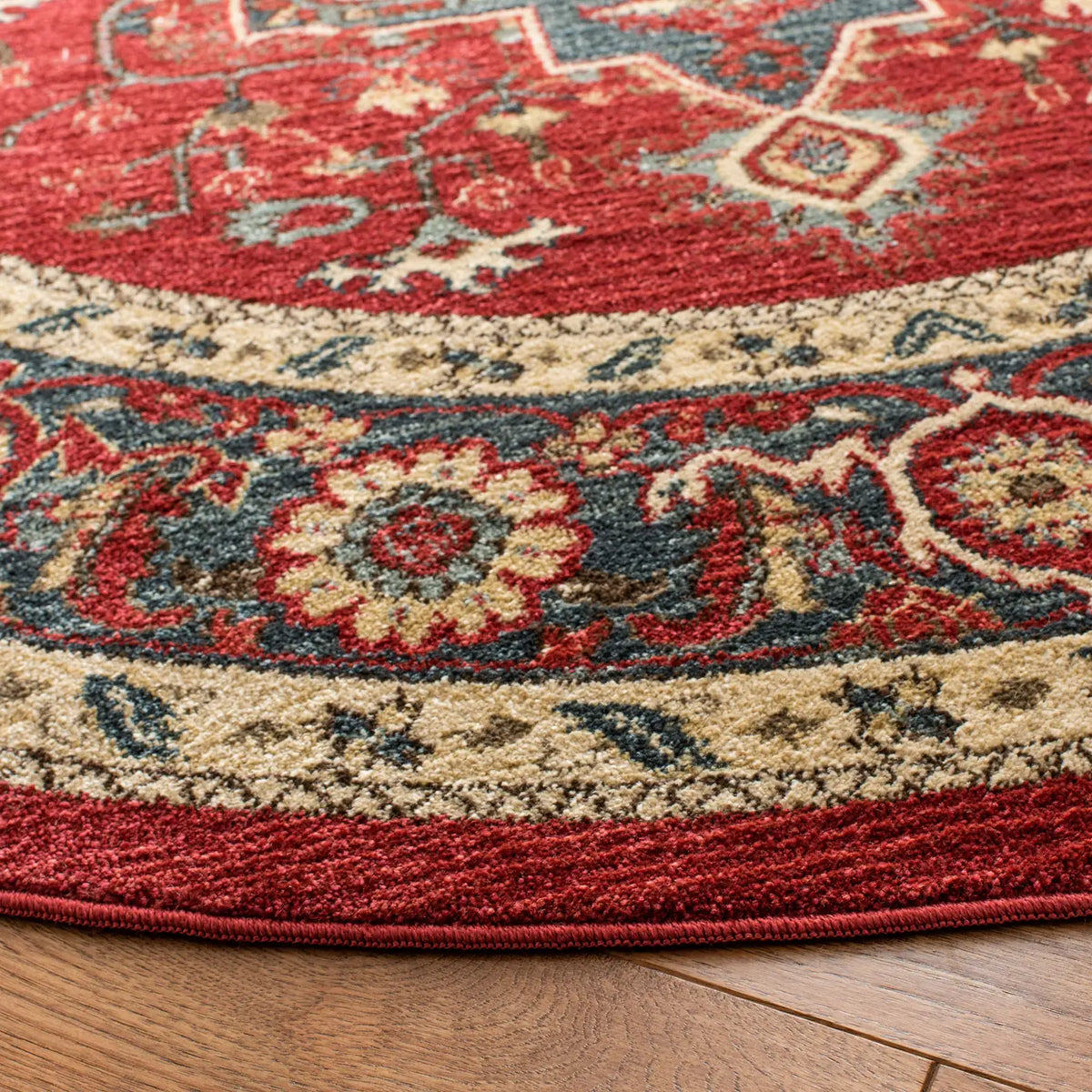 Safavieh Mahal 6'-7" x 6'-7" Rug in Red / Creme