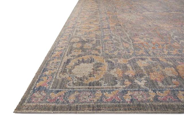 Chris Loves Julia x Loloi Rosemarie ROE-01 Stone / Multi Rug - rug corner