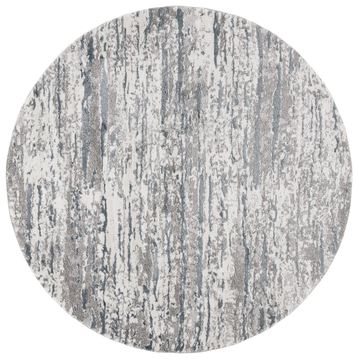 Safavieh Century 300 6'-7" x 6'-7" Rug in Grey / Navy