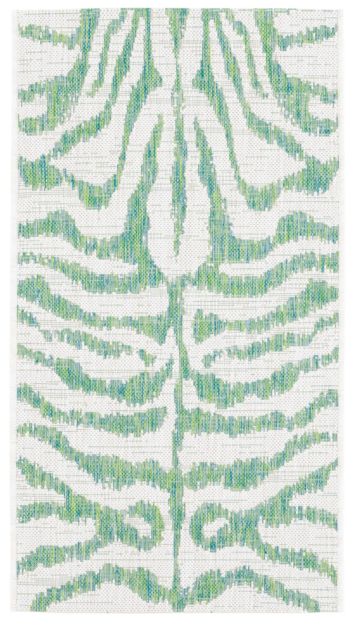 Safavieh Courtyard 2'-0" x 3'-7" Rug in Ivory / Green