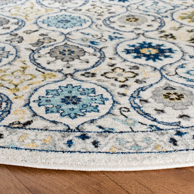 Safavieh Evoke 6'-7" x 6'-7" Rug in Ivory / Blue
