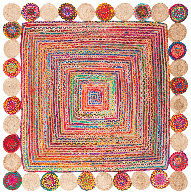 Safavieh Cape Cod 6'-0" x 6'-0" Rug in Red / Multi